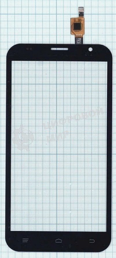 Сенсорное стекло (тачскрин) для Fly FS551 Nimbus 4, черное