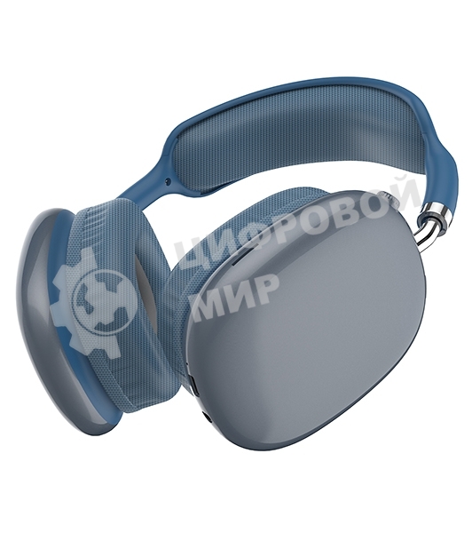 Гарнитура Bluetooth QUMO Emotion (ВТ 0092) MicroSD AUX накладная Bluetooth 5.3 360 мА 10ч cиняя