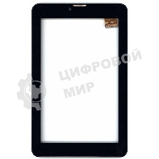 Сенсорное стекло (тачскрин) для Irbis TZ742, черное с рамкой