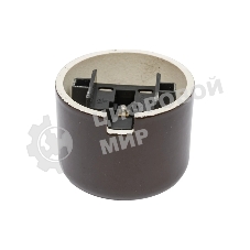 Розетка Bironi R1-101-02 с заземляющим контактом R, Ришелье керамика, коричневый