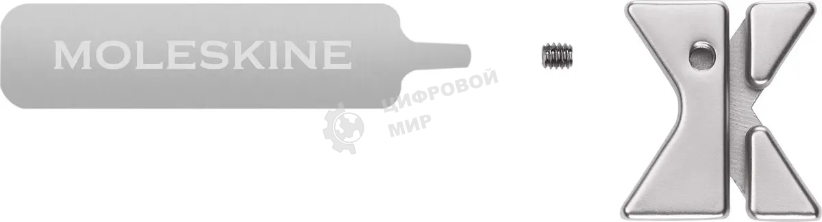 Шильд-символ Moleskine Zodiac Стрелец, металл, серебристый, коробка с европодвесом, PINSAGITTARIUSSILV