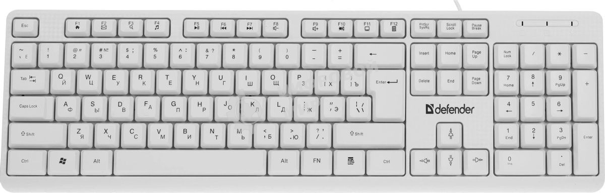 Комплект клавиатура + мышка Defender LINE MOTION C-977 RU белый