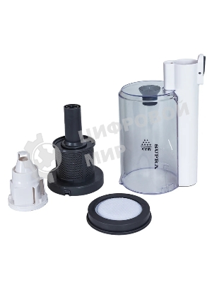 Пылесос вертикальный SUPRA VCS-5095 белый, питание от аккумулятора, 120 Вт, уборка сухая, пылесборник 0.5 л