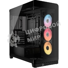 Корпус Corsair 4500X RS-R ARGB Black, Midi-Tower, чёрный, 3 x 120 мм