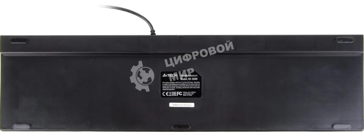 Клавиатура A4Tech KV-300H проводная, USB Type-A, серый