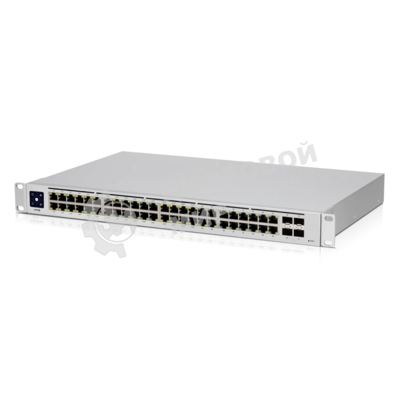 Коммутатор PoE в стойку UniFi Switch 48 PoE USW-48-PoE-EU Ubiquiti 48х 1G RJ45, 4х SFP, раздача 195 Вт, (072146)