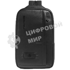 Рюкзак слинг мужской Piquadro Russel CA6764W137/N черный кожа