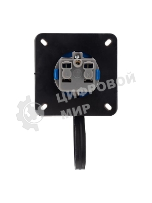 Розетка настенная Rexant фланцевая влагозащищенная с крышкой 16 А, 2Р+РЕ, IP68