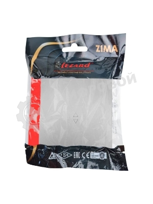 Выключатель проходной 1-кл. СП ZIMA IP20 10А безвинт. зажим серый матовый LEZARD 704-7488-105QC