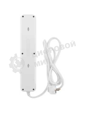 Сетевой фильтр Buro 500UNH-3-WG 3м, 5 розеток, белый/серый, коробка