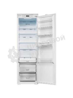 Встраиваемый холодильник Kuppersberg SRB 1781, High-Tech, ВхШхГ 177.2х54х54 см, объем 289 л, без МК, инверторный компрессор, электронное/сенсорное управление, скользящее крепление фасада, Total No Frost, LED освещение, энергоэффективность А+