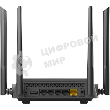 Роутер беспроводной D-Link DIR-825/RU/R7 (DIR-825/RU/R7A) AC1200 10/100/1000BASE-T черный