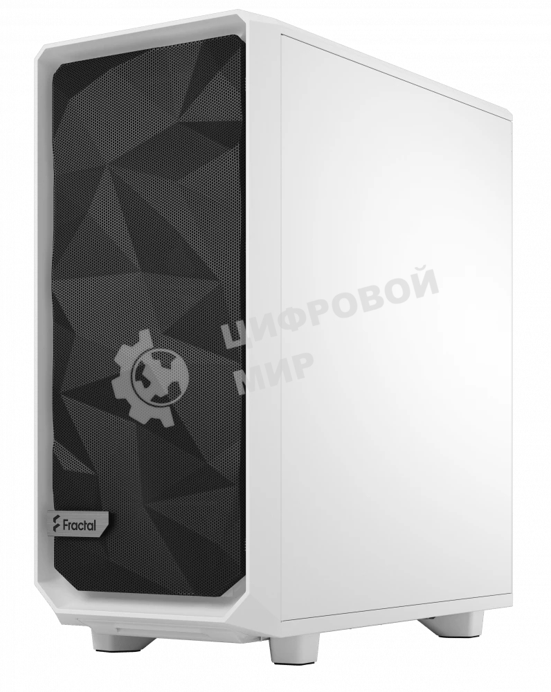 Компьютерный корпус Fractal Design MESHIFY 2 COMPACT белый - TG/ATX, TG/2x140мм & 1x120мм fans inc./FD-C-MES2C-05