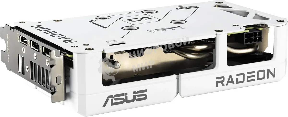 Видеокарта Asus DUAL-RX9060XT-16G-WHITE белый