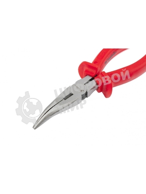 Длинногубцы Matrix 17496 econom 200 мм, изогнутые, шлифованные пластмассовые рукоятки