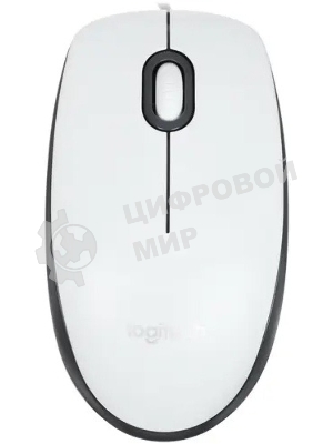 Мышь проводная Logitech M100R белый, 1000 dpi, USB, кнопки - 3
