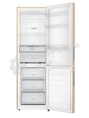 Холодильник Haier CEF536CGG золотистый двухкамерный 240/105 л морозилка снизу, No Frost