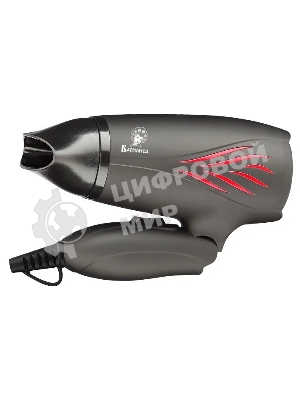 Фен Василиса ВА-3001 черный/красный, 1400 Вт, компактный