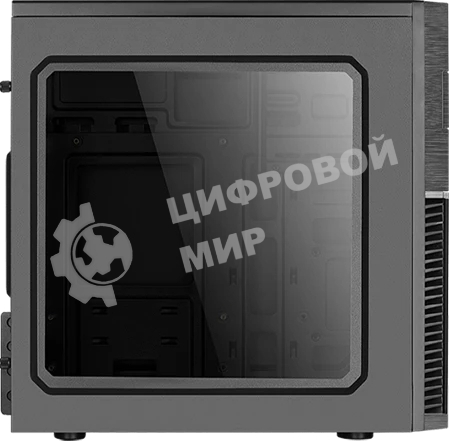 Компьютерный корпус Aerocool / Formula Cs-105 Blue (mATX, без БП, 1x USB3.0, 1x USB2.0, 1x 12cm blue LED front fan)