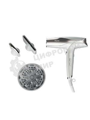 Фен Haier HHD-602 белый, 1600 Вт, ионизация