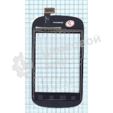 Сенсорное стекло (тачскрин) для Fly IQ235 Uno, черное