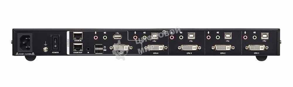 Переключатель KVM 4 портовый ATEN 4-Port USB DVI Multi-View KVMP Switch