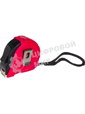 Рулетка Matrix Rubber, 5 м х 19 мм, обрезиненный корпус