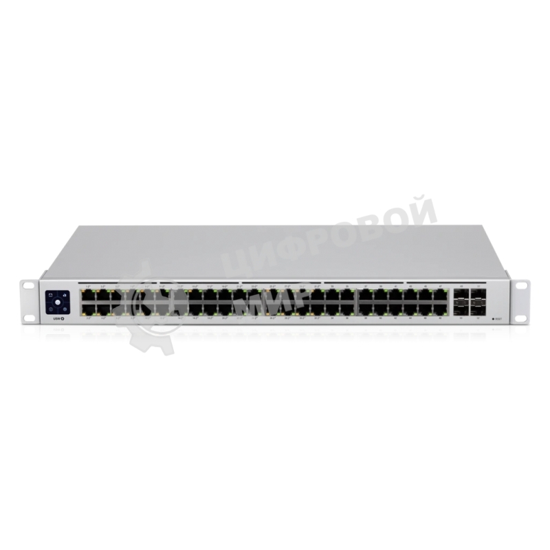 Коммутатор PoE в стойку UniFi Switch 48 PoE USW-48-PoE-EU Ubiquiti 48х 1G RJ45, 4х SFP, раздача 195 Вт, (072146)