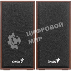 Акустическая система Genius SP-HF180, 2.0, 2 x 3W, USB-power, Wood