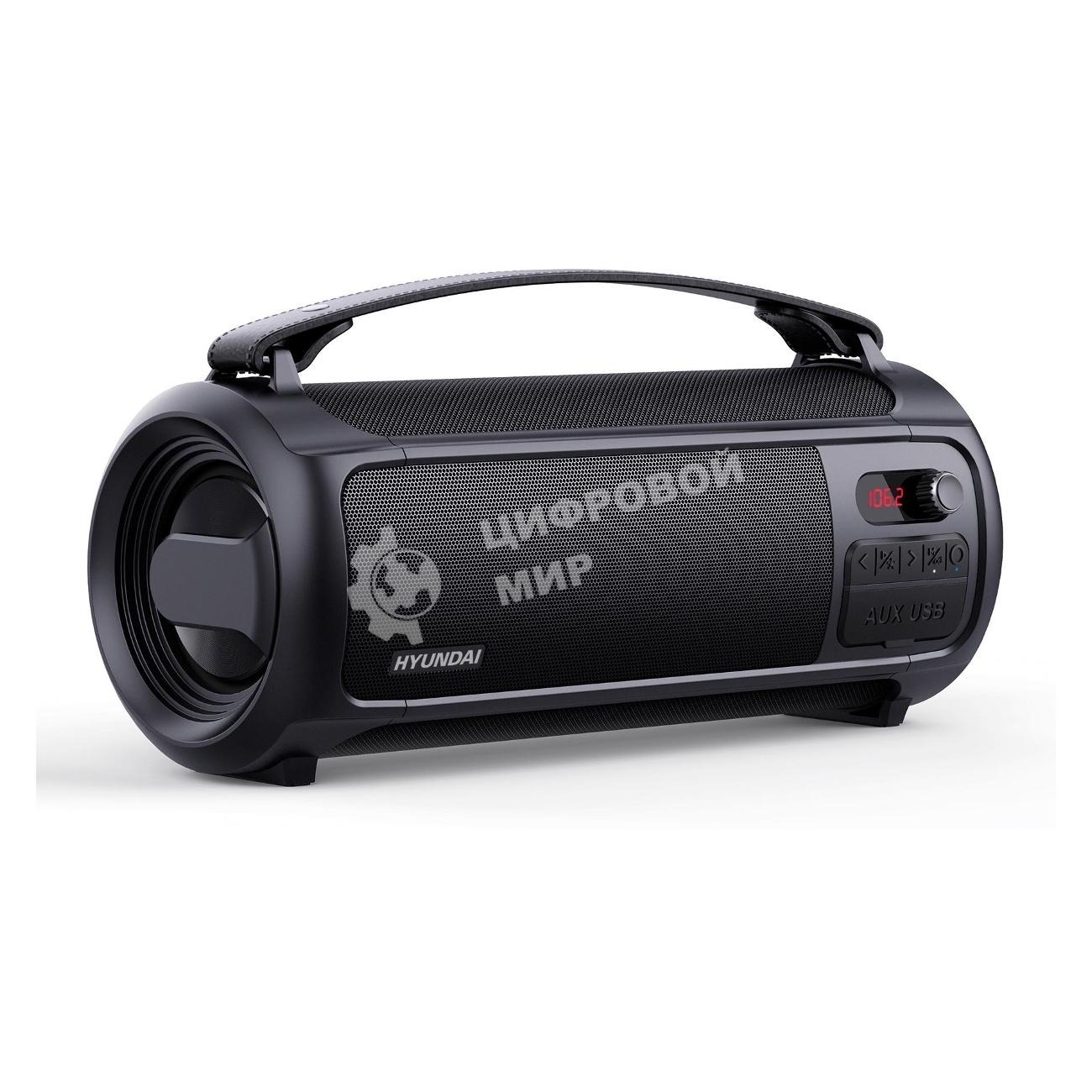 Портативная колонка Hyundai H-PS1025 черный 40W 2.0 BT 10м 3000mAh