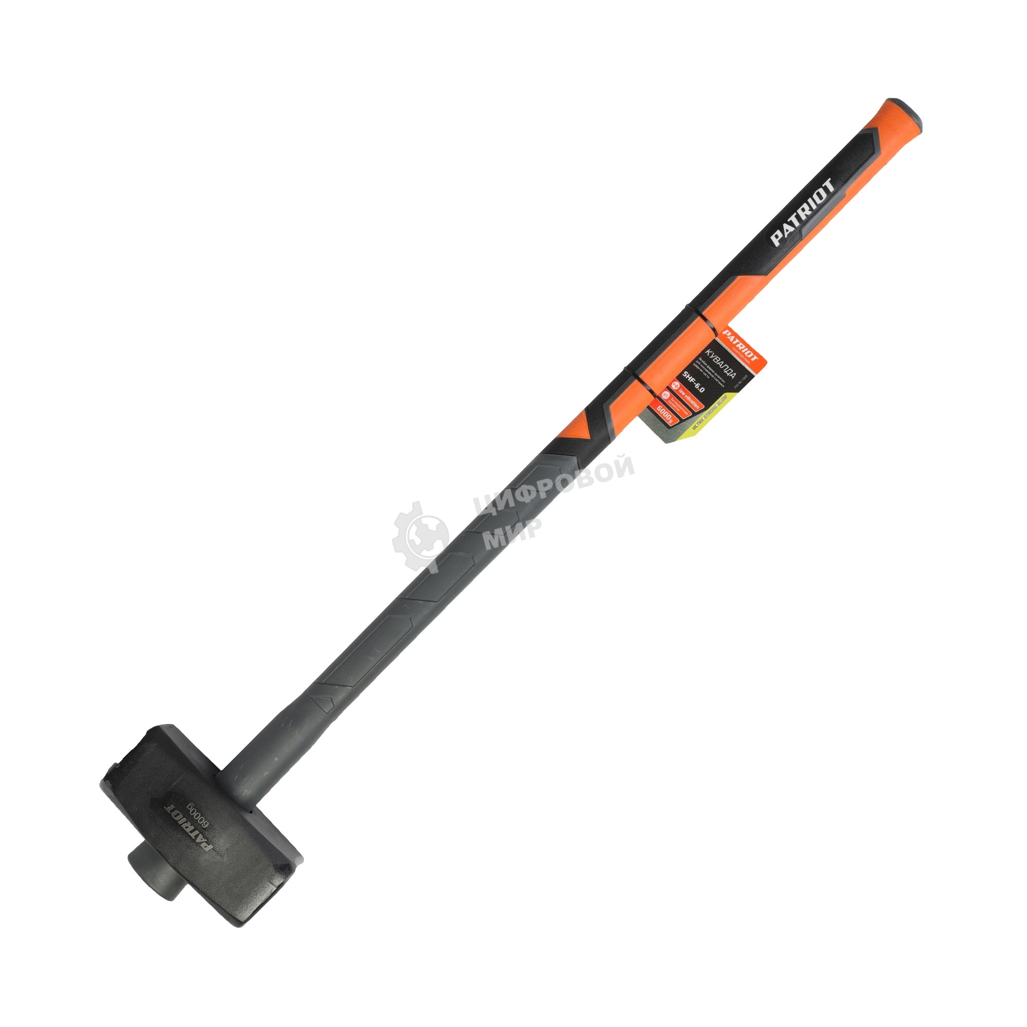 Кувалда Patriot SHF-6,0 с фиберглассовой рукояткой, 6,0кг