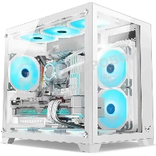 Компьютерный корпус AeroCool/Formula Crystal Z5 белый без БП mATX 11x120мм 2xUSB 2.0 1xUSB 3.0 audio bott PSU