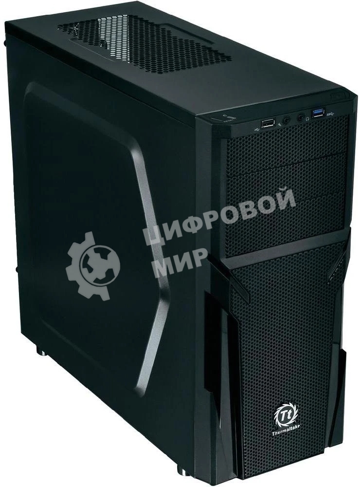 Компьютерный корпус Thermaltake Versa H21 черный без БП ATX 2x120мм 1xUSB 2.0 1xUSB 3.0 audio bott PSU