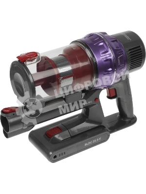 Пылесос вертикальный Zelmer STICK ZSVC925T Wiktor фиолетовый/черный, питание от аккумулятора, 380 Вт, уборка сухая, пылесборник 0.8 л