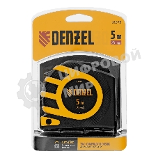 Рулетка Denzel 5м x 25 мм, магнит, двухсторонний зацеп, нейлон, двуст. шкала, автоматич. 31572