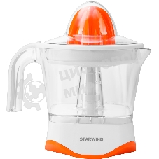 Соковыжималка цитрусовая Starwind SJ 1231 30Вт рез.сок.:1мл. оранжевый/прозрачный