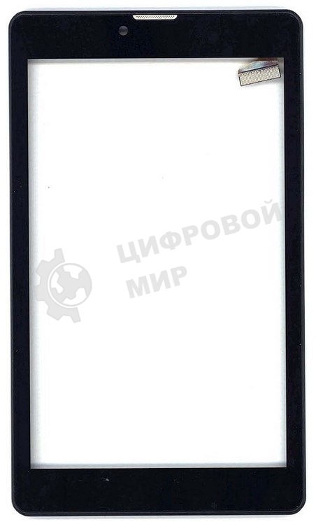 Сенсорное стекло (тачскрин) для Irbis TZ743 REV2, черное с рамкой