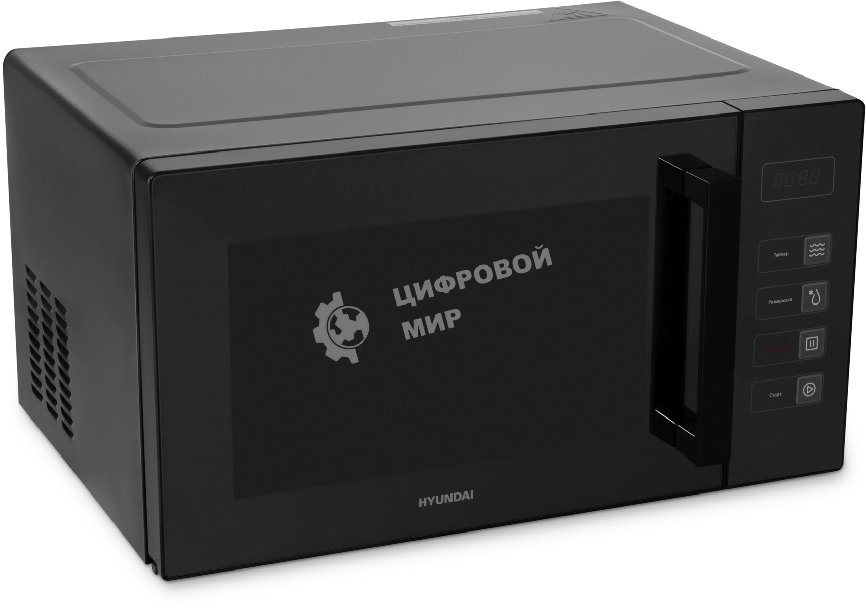 Микроволновая печь Hyundai HYM-D3008 черный, 23 л, 800 Вт, переключатели - сенсор
