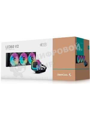 Система жидкостного охлаждения DeepСool LE360 V2 черный (R-LE360-BKAMMC-G-2)