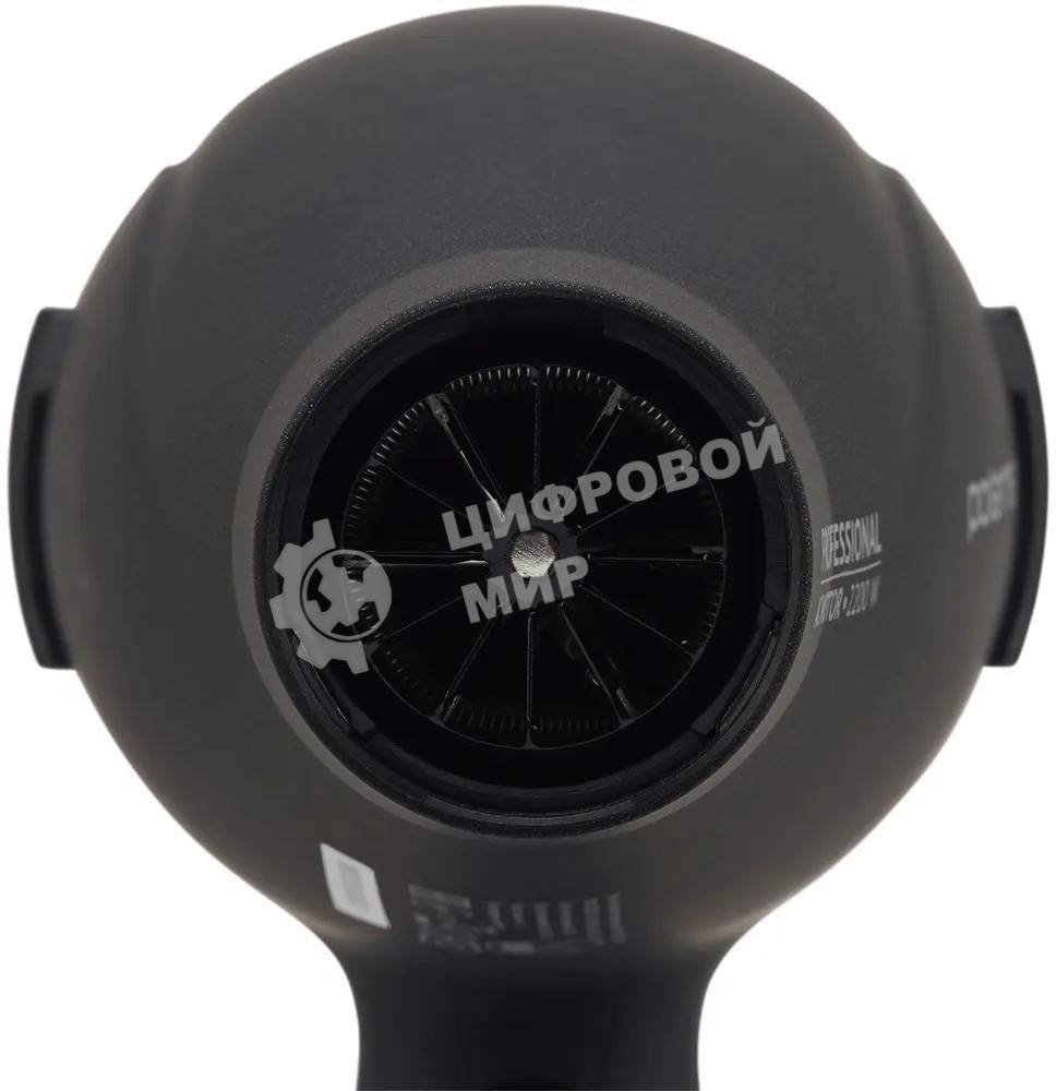 Фен Polaris PHD 2289AC серый, 2200 Вт, ионизация