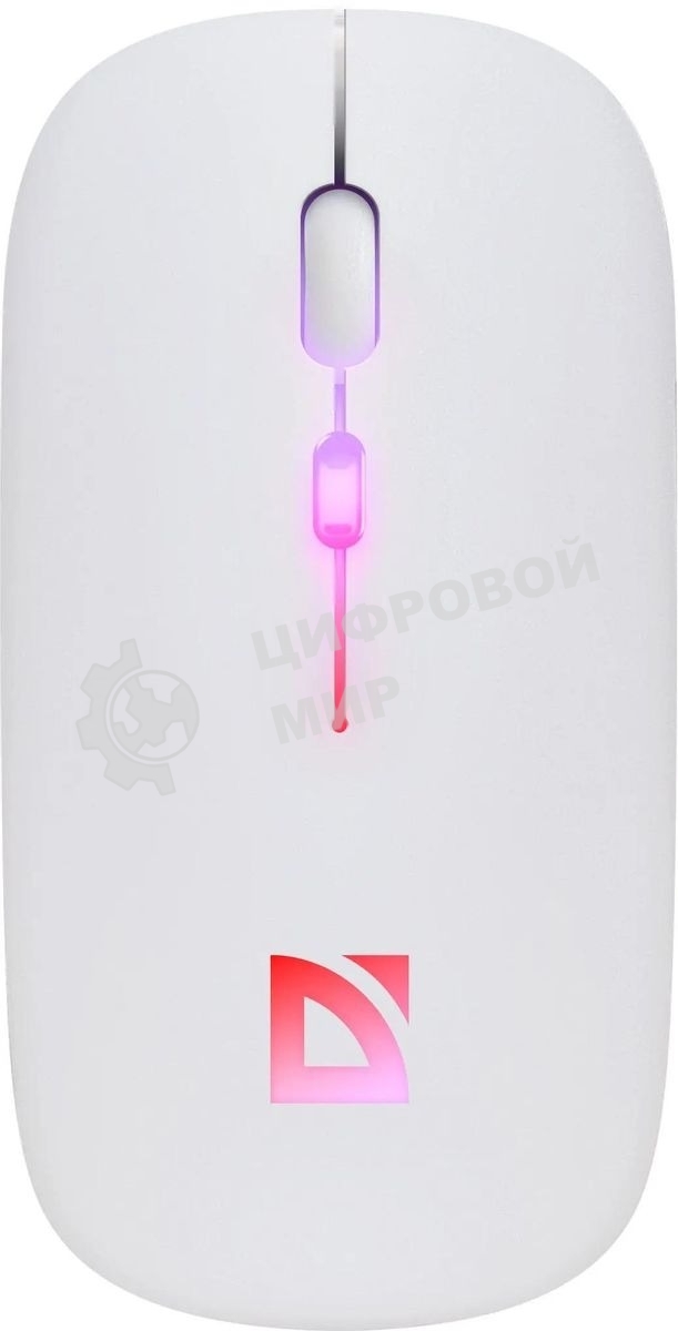Мышь беспроводная Defender Touch MM-997 белый, 1600 dpi, радиоканал, Bluetooth, USB, кнопки - 4