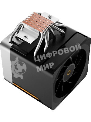 Кулер для процессора CPU Cooler Ocypus Delta A62 EX BK Digital (250W, 4-pin PWM, LED temp., 160mm, Al/Cu, 6x6mm, 2x120mm, 70CFM, 31dBA, 1800RPM, S: 1851/1700/1200/115X, AM5/AM4, black)