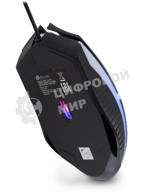 Мышь проводная Oklick 398G черный, 2400 dpi, USB, кнопки - 4