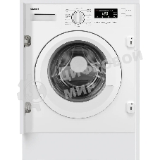 Стиральная машина встраиваемая Weissgauff WMI 6147 Inverter Steam белый, загрузка фронтальная 7 кг, 1400 об/мин, класс A+++