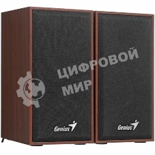 Акустическая система Genius SP-HF180, 2.0, 2 x 3W, USB-power, Wood