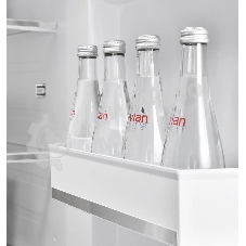 Холодильник LEX LSB458StGIDBI серый трехкамерный 234/202л морозилка снизу, No Frost, Side by Side