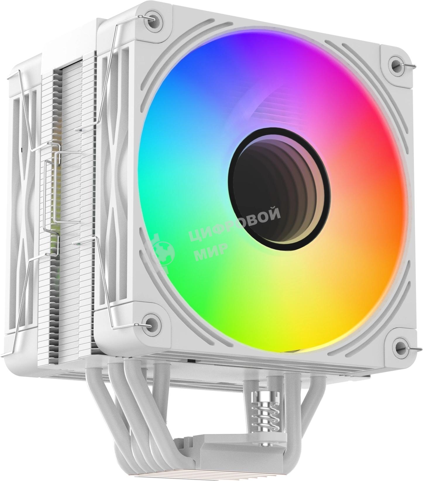 Кулер для процессора Bloody BD-AC230-ARGb1 ARGb белый, 120 мм, алюминий/медь, 1600 об/мин, 32 дБ, 4 pin, 230 Вт, 154 мм