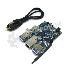 Микрокомпьютер Orange PI 3 2Gb + 8Gb EMMC, Android 7, с кабелем питания. (44286)
