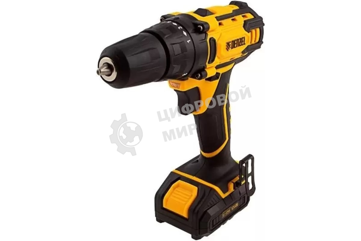 Дрель-шуруповерт аккумуляторная Denzel CDL-12-02BM, 12В, 2 АКБ