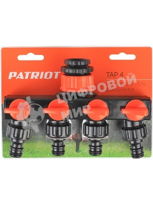 Распределитель PATRIOT TAP-4, пластиковый, 4-х канальный, G 3/4